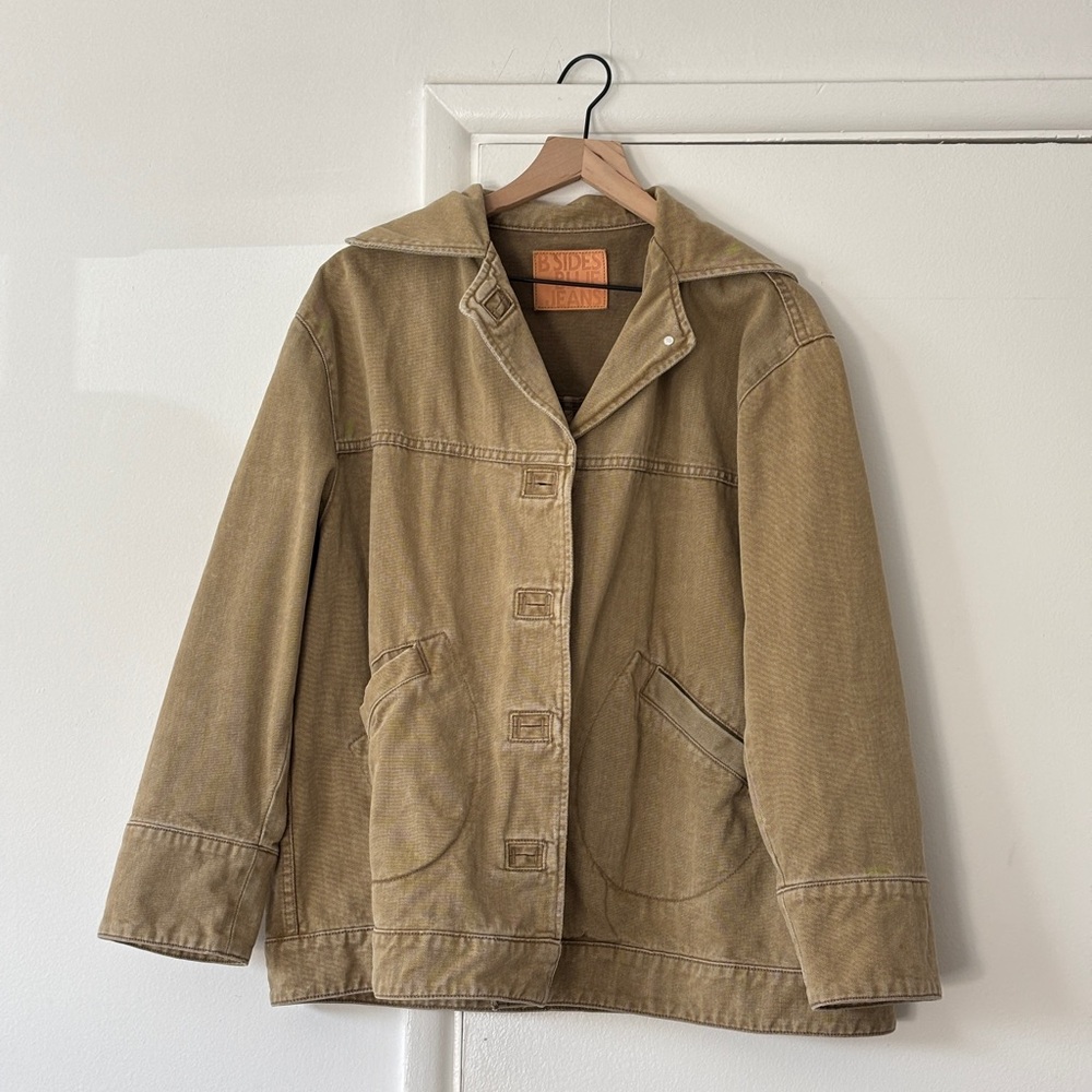 B Sides Blue Jeans Tan Jacket